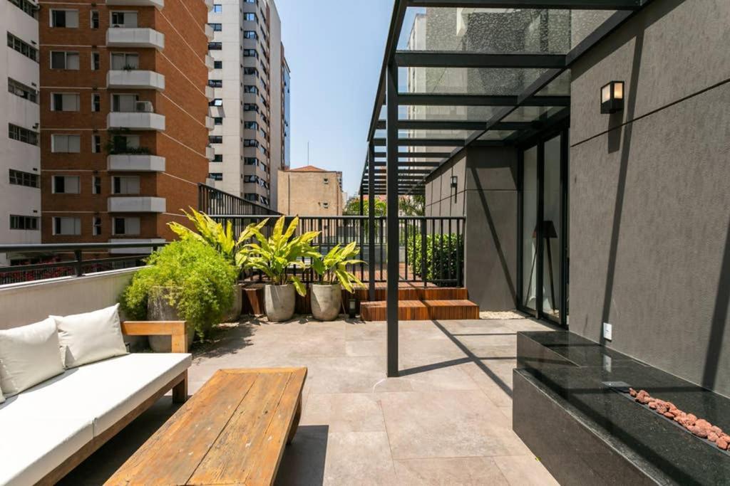 Apartamento De 1 Dormitorio No Coracao De Pinheiros San Paolo Esterno foto