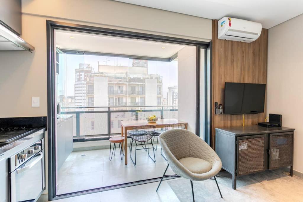 Apartamento De 1 Dormitorio No Coracao De Pinheiros San Paolo Esterno foto